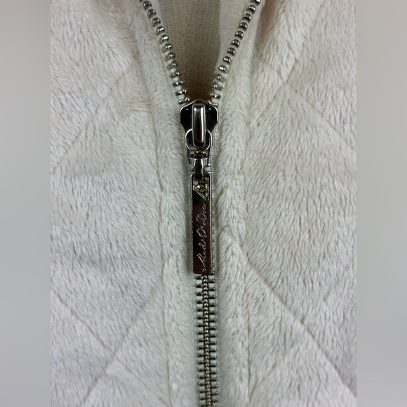 Mod-o-doc Warm Vest Hooded Women's Size 2 Beige With Zipper - Picture 3 of 7